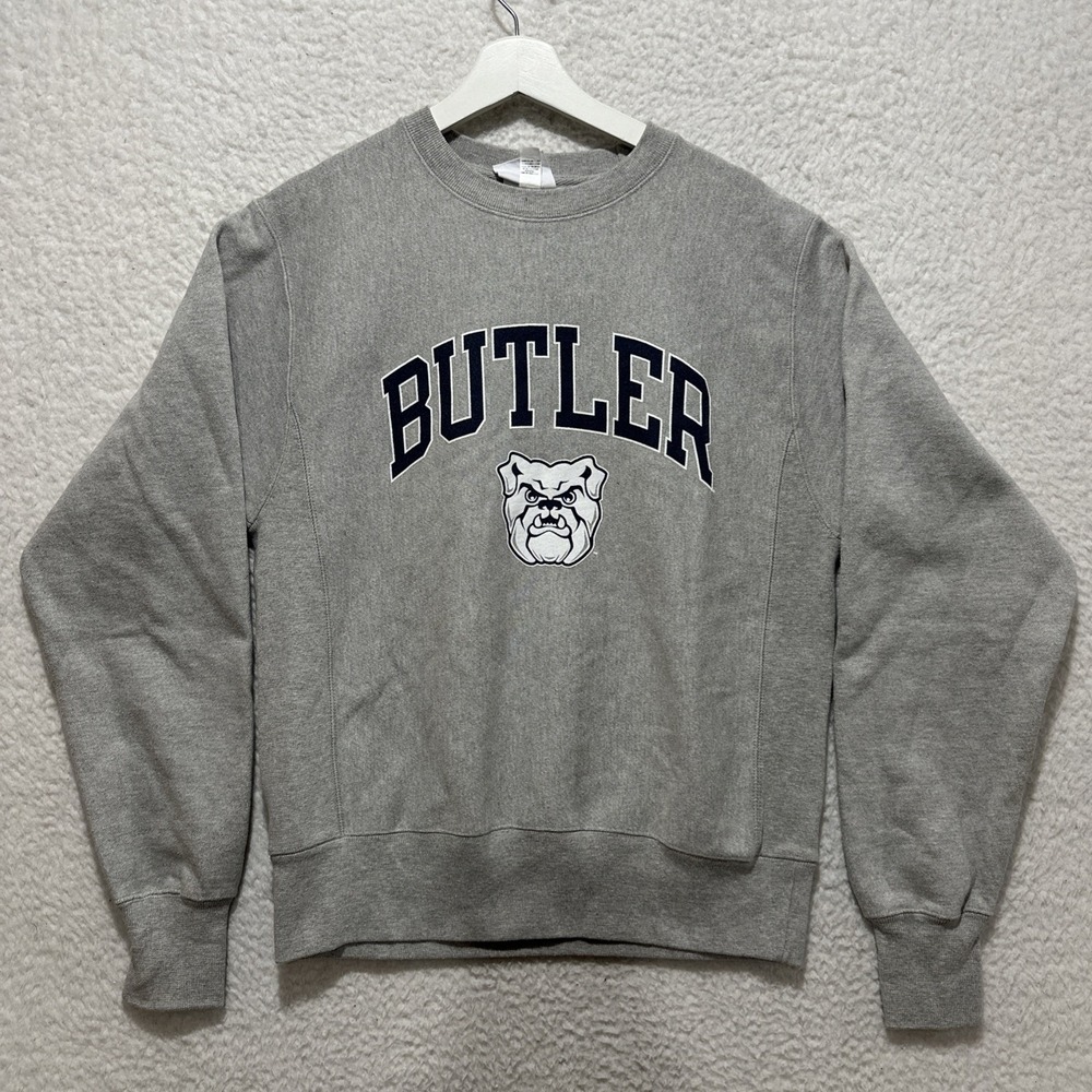 Butler Bulldogs Vintage Champion Reverse Weave Men's S Gray Sweatshirt Crew Neck